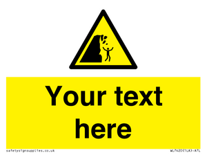 Custom Warning unstable cliff